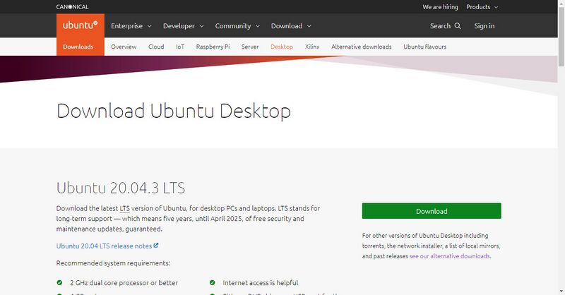 파일:Ubuntu dd page.jpg