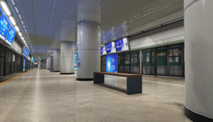 로블록스 수도권 지하철 프로젝트 2호선 게임의 실제 플레이 장면