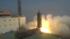 Hyunmoo-2C missile was launched on a ship.png